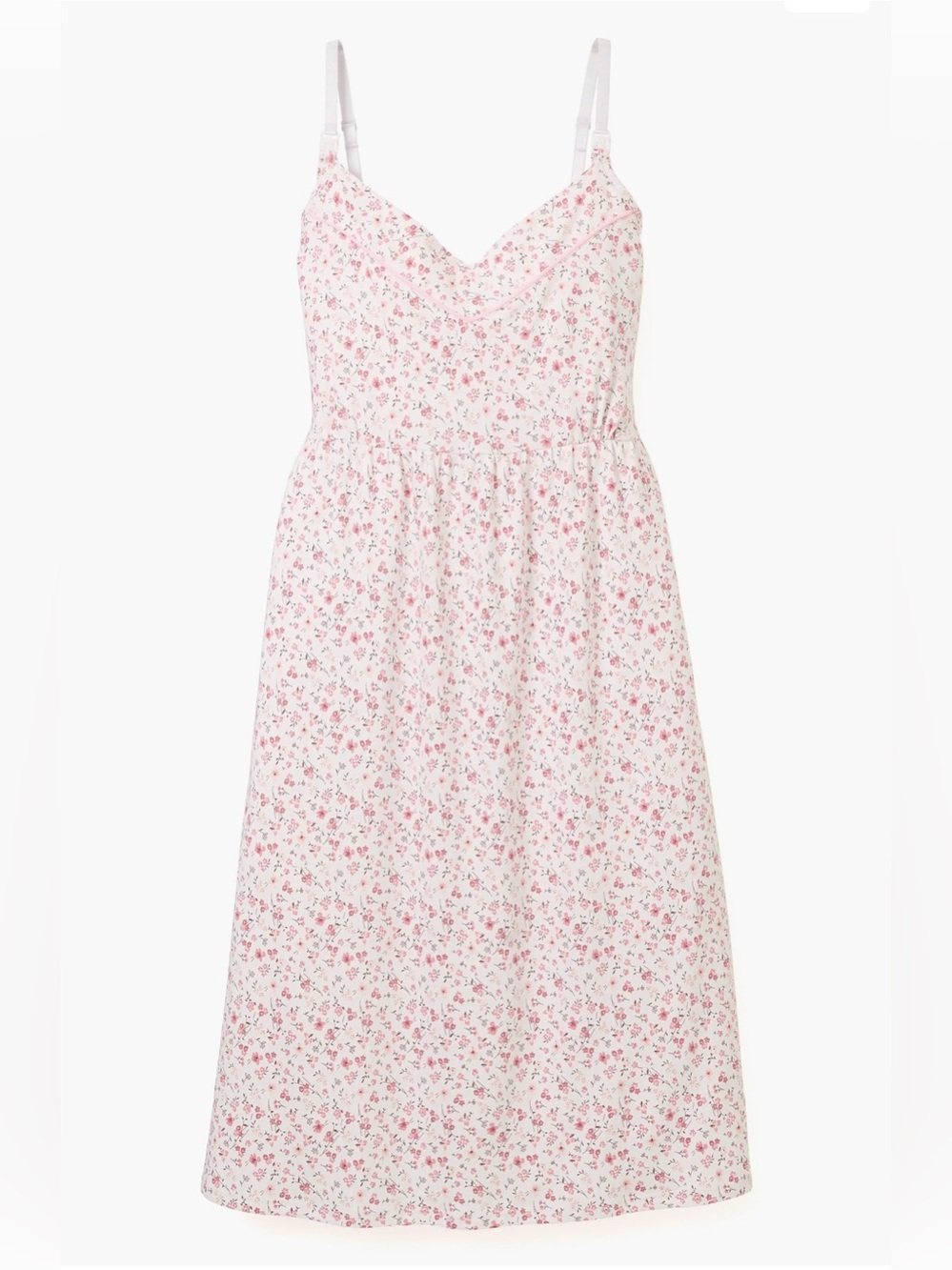Petite Plume Pima Maternity/Nursing Gown- Floral Medium